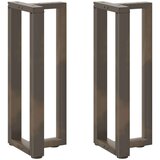 konzolna miza noge t-oblika 2 kosa 25x28x(72-73) cm jeklo, (21828247) | Shoptok.si