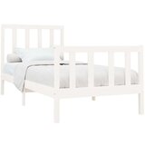  Posteljni okvir bel iz borovine 90x200 cm, (20645225) | Shoptok.si