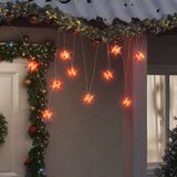 vidaXL Božićna svjetiljka 10 LED crvena 10 cm | shoptok.hr