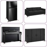 vidaXL Kolesa za pohištvo 4 kosi z dvigalom 14,5 x 13,5 x 4 cm jeklo 400 kg | Shoptok.si