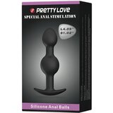 Pretty Love unutarnji kuglični analni dildo (crni) | shoptok.hr