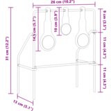  Cilj za gađanje Crna 40 x 34 x 53 cm Čelik | shoptok.hr