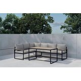 Venture Home vrtna kutna lounge garnitura Ios, crna | shoptok.hr