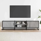 vidaXL TV omarica siva sonoma 160x35x41 cm inženirski les in kovina | Shoptok.si