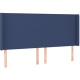 Maison Chic vzglavna omarica - nočna omarica - posteljna omarica z ušesi modro 163x16x118/128 cm blago, (21711446) Cene