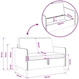 SOFA s pohranom Crna 122 x 78 x 87 cm Poliester | Shoptok.si
