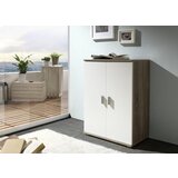 Boxxx komoda, bela, hrast sonoma | Shoptok.si
