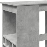  Barski stol s držačima boja betona 90x47,5x103,5 cm drveni | Eponuda.ba