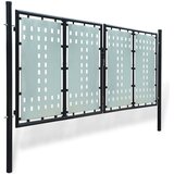 Crna jednokrilna ogradna vrata 300x125 cm | shoptok.hr