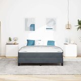  s opruga kutije Tamno siva 160 x 200 cm tkanina | shoptok.hr
