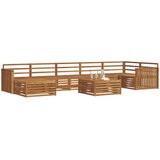  Set vanjskih sofa 8 kom. Prirodna | shoptok.hr