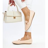 Gemre Beige loafers with decorative buckle Paddy | Shoptok.si