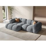 Cosmopolitan Design Siva kotna sedežna garnitura (levi kot/z ležalnikom) Loretto – | Shoptok.si