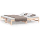 vidaXL izvlečna dnevna postelja 2x(75x190) cm trdna borovina, (20787824) | Shoptok.si