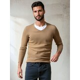DStreet Sweter męski brązowy