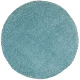 Svetlo modra preproga Aqua Liso, ø 80 cm