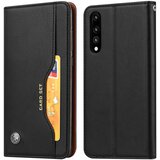 AVIZAR usnjena preklopna torbica za huawei P20 pro, stojalo za video iz pravega usnja, črna, (20526763) | Shoptok.si