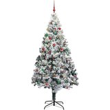vidaXL Božično drevo z dekorativnimi lučmi Bela 300 cm PVC | Shoptok.si