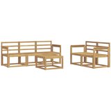  Set vanjskih sofa 6 pcs Bijela 59 x 59 x 37 cm | Shoptok.si