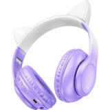 hoco. Slušalice bežične sa mikrofonom, Bluetooth - W42 Cat Ears, Cherry Blossom | shoptok.hr