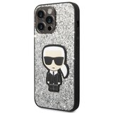 Karl Lagerfeld Trdo ohišje za Apple iPhone 14 Pro Max Glitter Flakes Ikonik, Srebrna, (21244242) Cene