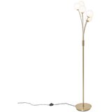 QAZQA Moderna talna svetilka zlata z opalnim steklom 5-light - Atene | Shoptok.si