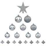  Set novogodisnje dekoracije srebrna 18 kom | Eponuda.com