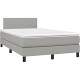  s oprugama i madracem svjetlosivi 120x190 cm od tkanine | shoptok.hr