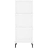  Visoka komoda bijeli 34,5x34x180 cm od konstruiranog drva | shoptok.hr