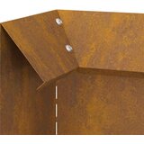 vidaXL Ograda protiv puževa 4 pcs Rđa 10 x 10 x 25 cm | shoptok.hr
