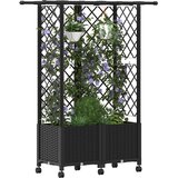  Povišeni krevet s mrežom i krovom Crna 124 x 40 x 142 cm PP | shoptok.hr