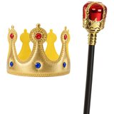  Dječja kruna i štap za igru - crno/zlatna | shoptok.hr