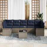  Sjedeća garnitura za vrt 8 pcs Siva poliratan | shoptok.hr