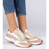 Gemre White-pink women's sneakers with leopard print detail Kalasa | Shoptok.si