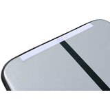  Gimnastička strunjača na napuhavanje s pumpom, 400 × 100 × 10 cm, siva | shoptok.hr