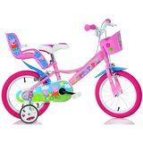 Dino Bikes Peppa Prase ružičasti dječji bicikl, veličine 16 - | shoptok.hr