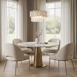 Toolight Viseća lampa s kristalićima APP1746-4CP 40 cm Zlato | shoptok.hr