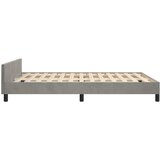  Okvir za krevet bez madraca svjetlosivi 140x200 cm baršunasti | shoptok.hr