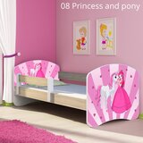  Otroška postelja ACMA z motivom, stranska sonoma 140x70 cm 08 Princess with Pony Cene