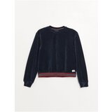 LC Waikiki Crew Neck Basic Long Sleeve Velvet Girls Sweatshirt Cene