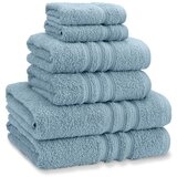 Catherine Lansfield Modri frotirni bombažni komplet brisač 6 ks Zero Twist – Cene