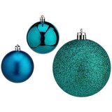  Set božićnih kuglica Plava Plastika Ø 7 cm (12 kom.) | shoptok.hr