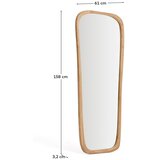 Kave Home Zidno ogledalo s okvirom od masivnog drveta 61x158 cm Alura – | shoptok.hr