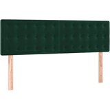 Krevet box spring s madracem LED tamnozeleni 140x200 cm baršun | Eponuda.com
