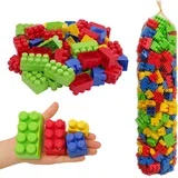 kocke za decu kocke dečije osnovne set 300 kom. džak - 4 vrste kocki u setu - širine kocki 4.5cm