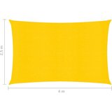 vidaXL Senčno jadro 160 g/m² rumeno 2,5x4 m HDPE | Shoptok.si