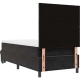  Črna postelja na vzmet z vzmetnico in klopjo 90x200 cm Žamet | Shoptok.si