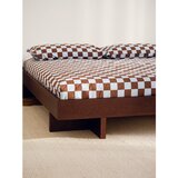noo.ma Bračni krevet od MDF-a u dekoru hrasta bez uzglavlja s podnicom 140x200 cm u prirodnoj boji Kito – | shoptok.hr