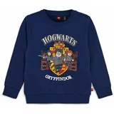 Lego Otroški bombažen pulover x ® Harry Potter mornarsko modra barva