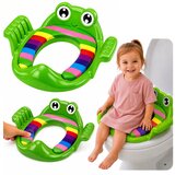  Toilet Seat Cover for Children Soft Seat with Handles Green | shoptok.hr